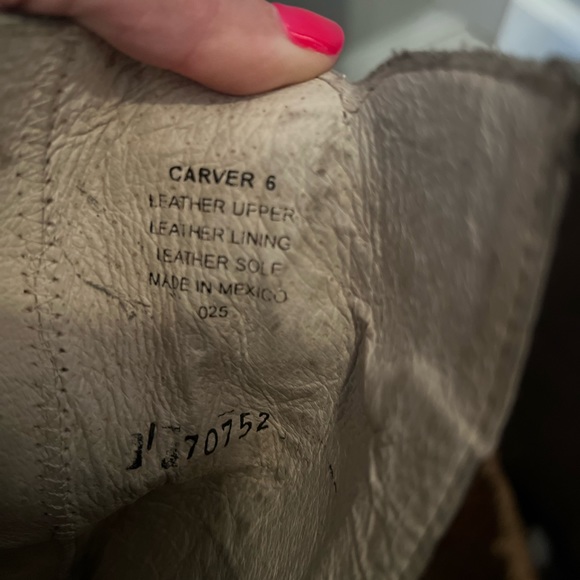 Size 6 FreeBird Carver Boot Handmade Leather Excellent Condition! $300 - Picture 4 of 8